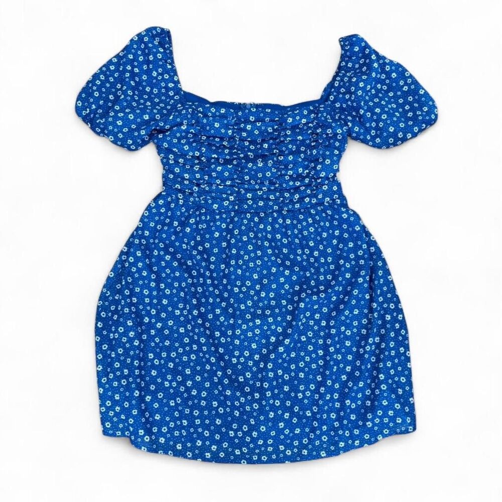Blue Rain by Francesca's Blue Floral Dress Size S